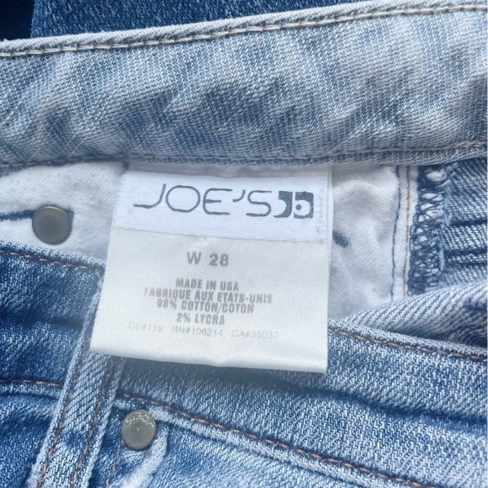 Joe’s Jeans Low Rise Flare Medium Wash Cotton Denim Bootcut Wide Leg Size 28 | 6 - Picture 11 of 14